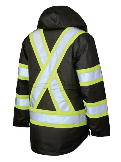 TOUGH DUCK WOMEN'S POLY OXFORD 5-IN-1 SAFETY JACKET - SJ46