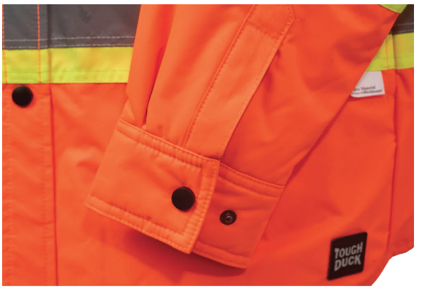 TOUGH DUCK QUILT-LINED HOODED SAFETY JAC-SHIRT - SJ51