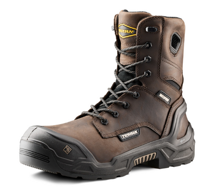 Men's Terra Exile 25 8" Waterproof Composite Toe Safety Work Boot - 1311BK/1311DB
