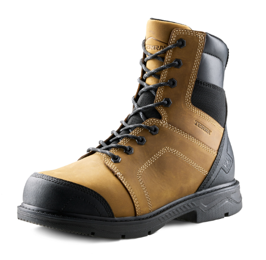 Men's Terra Sheridan 8" Steel Toe Safety Work Boot - 1198BK/1198BN