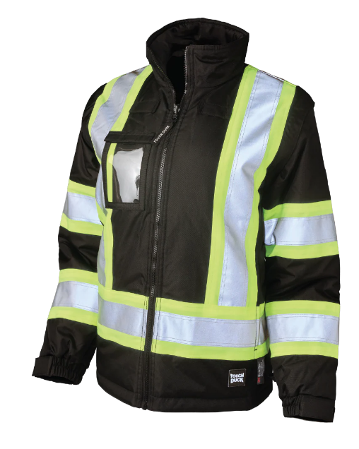 TOUGH DUCK WOMEN'S POLY OXFORD 5-IN-1 SAFETY JACKET - SJ46
