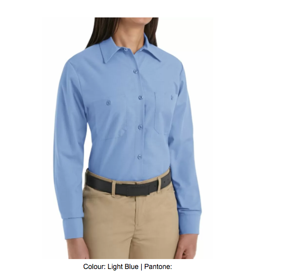 RED KAP® INDUSTRIAL LONG SLEEVE LADIES' WORK SHIRT - SP13