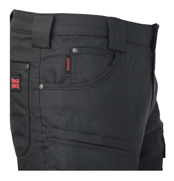 TOUGH DUCK RELAXED FIT FLEECE-LINED TOUGH FLEX TWILL CARGO PANT WITH 360° STRETCH WAIST - WP06