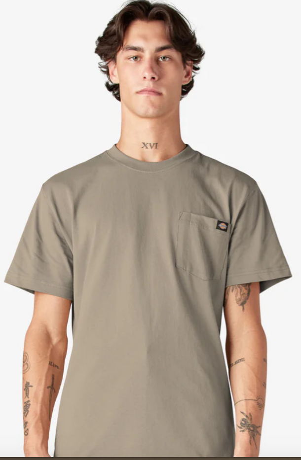 Dickies Heavyweight Short Sleeve Pocket T-Shirt - Desert Sand (DS)) #WS450