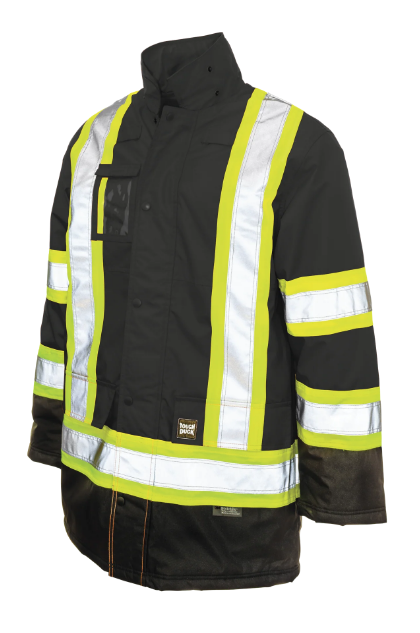 TOUGH DUCK POLY OXFORD LINED SAFETY PARKA - S176