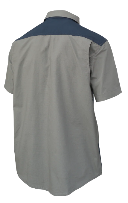 TOUGH DUCK SHORT-SLEEVE TOUGH FLEX RIPSTOP COLOUR BLOCK SHIRT - WS18