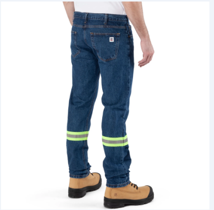 BIG BILL® Regular Fit 5-Pocket Denim Jeans with Reflective Tape - Stonewashed - RT1989