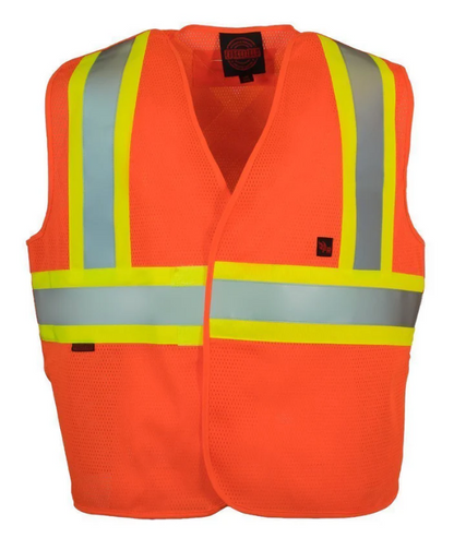 Forcefield Fire Resistant (FR) 5-Point Tear-away Hi Vis Safety Vest 022-TVFR6LY