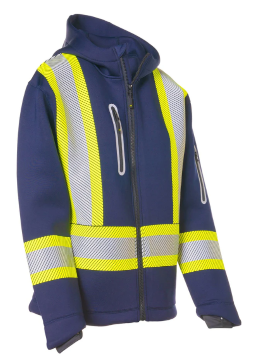 Forcefield Women's Safety Zip-Up Softshell Hoodie 024-WUQ844NV