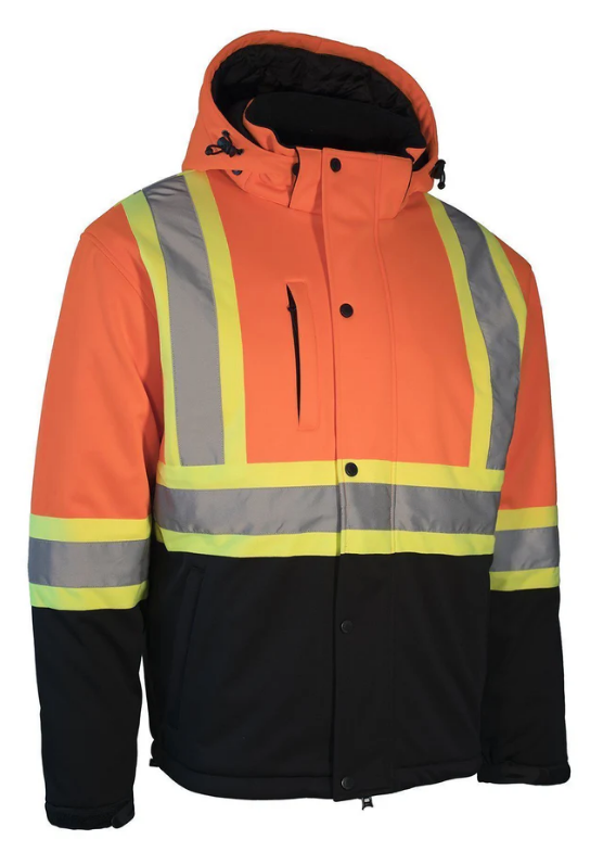 Forcefield Hi Vis Winter Softshell Heated Jacket 023-EN158HJ