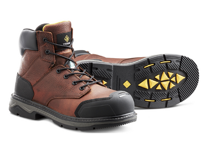 Men's Terra Patton 6" Aluminum Toe Safety Work Boot - 4NS6BK/4NS6BN