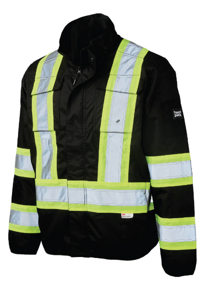 TOUGH DUCK  LIGHT WEIGHT MESH-LINED SAFETY JACKET - SJ50