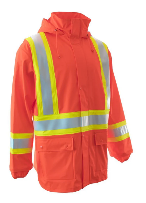 Forcefield High Visibility Fire Resistant Rain Jacket 023-70552