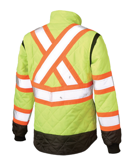 TOUGH DUCK WOMEN'S QUILTED SAFETY FREEZER JACKET - SJ47