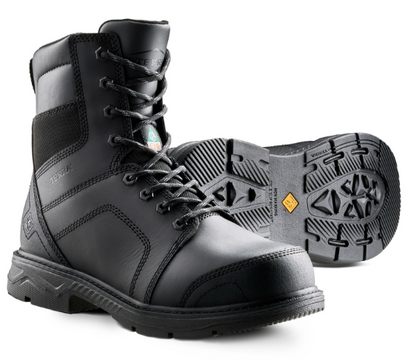 Men's Terra Sheridan 8" Steel Toe Safety Work Boot - 1198BK/1198BN