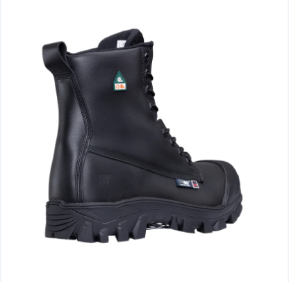 Big Bill® Traction 4X4 Waterproof 8" Metal Free Work Boots - Black - BB6014