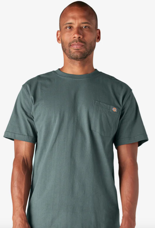 Dickies Heavyweight Short Sleeve Pocket T-Shirt - Lincoln Green (LN) #WS450