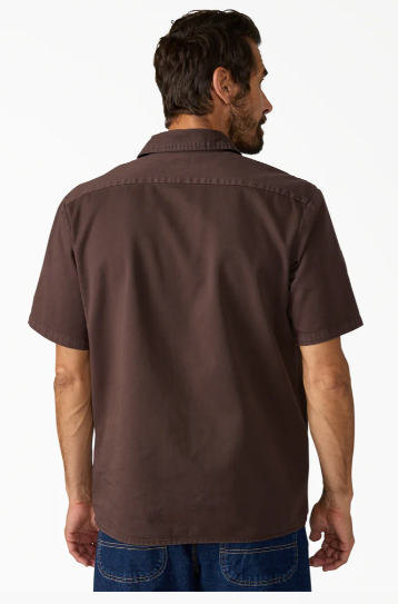 Dickies Worn In Solid Work Shirt