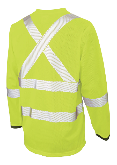 TOUGH DUCK MICRO MESH LONG-SLEEVE SAFETY T-SHIRT WITH POCKET - ST08