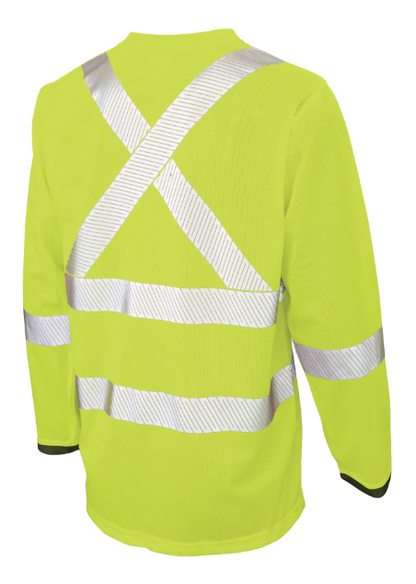 TOUGH DUCK MICRO MESH LONG-SLEEVE SAFETY T-SHIRT WITH POCKET - ST08