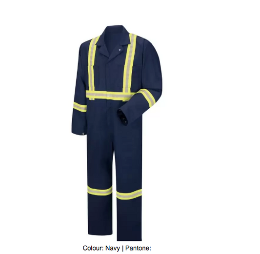 RED KAP® ENHANCED VISIBILITY ZIP-FRONT COVERALL - CT5C
