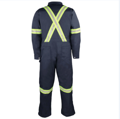 BIG BILL® Deluxe Work Coverall with Reflective Tape and Leg Zipper - 439BF