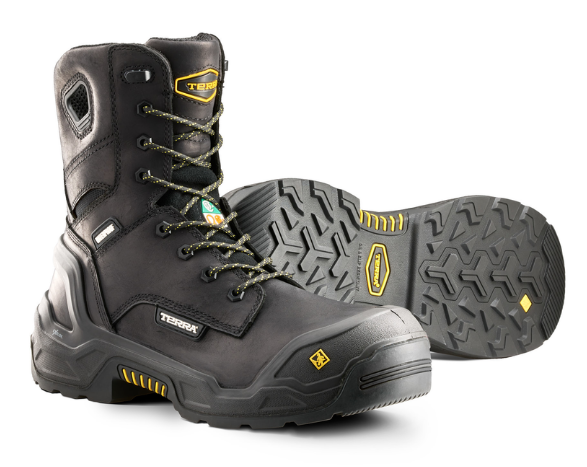 Men's Terra Exile 25 8" Waterproof Composite Toe Safety Work Boot - 1311BK/1311DB