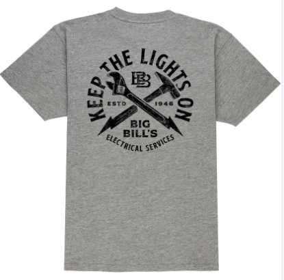 BIG BILL® Heavyweight Short-Sleeve Electrical Graphic T-shirt - ES180