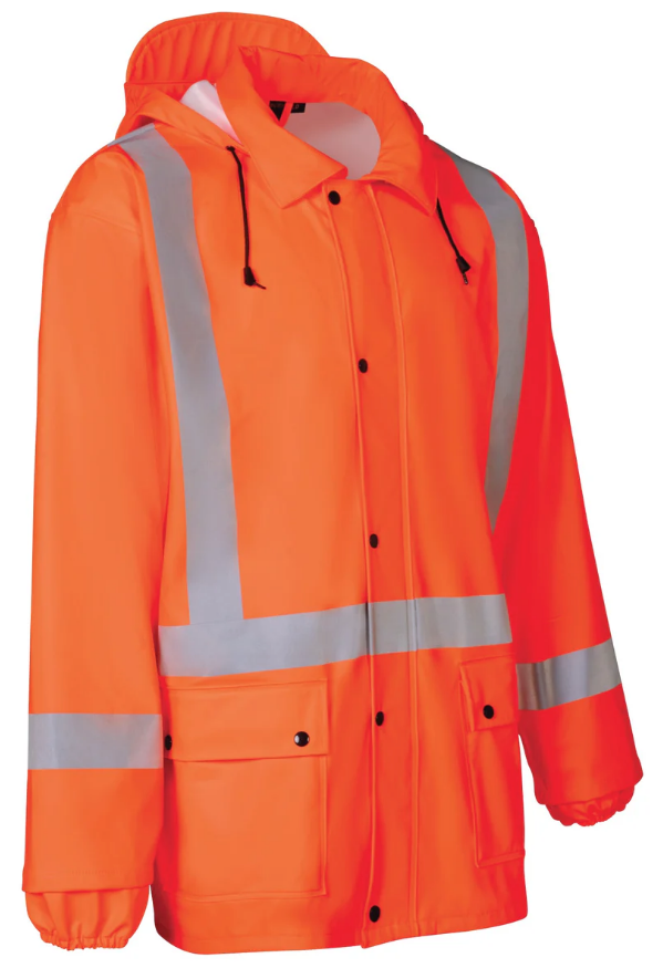 Forcefield Lightweight Fire Resistant (FR) Hi-Vis Safety Rain Jacket 023-80551-DH