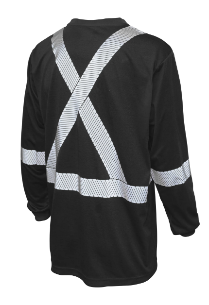 TOUGH DUCK POLYESTER JERSEY LONG-SLEEVE SAFETY T-SHIRT - ST22