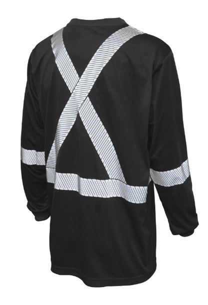 TOUGH DUCK POLYESTER JERSEY LONG-SLEEVE SAFETY T-SHIRT - ST22