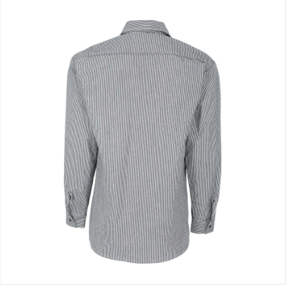BIG BILL® Hickory Stripe Long-Sleeve Button Shirt - Hickory - 193