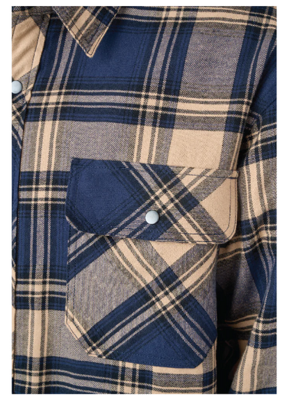 TOUGH DUCK QUILT-LINED FLANNEL SHIRT - WS05