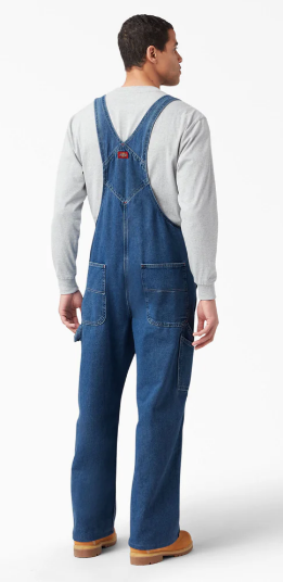 Dickies Stonewashed Indigo Bib Overalls - 8396
