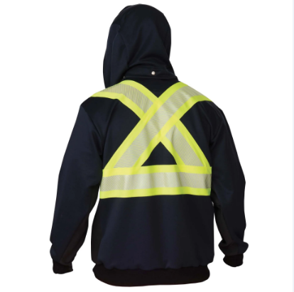 BIG BILL® High Visibility Zip-Front Hoodie with Reflective Material - RT37HVF7