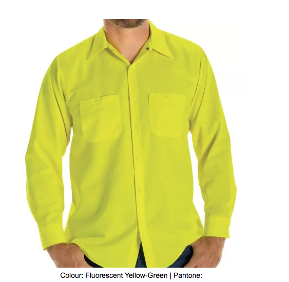 RED KAP® ENHANCED VISIBILITY LONG SLEEVE RIPSTOP WORK SHIRT - SY14-EHV