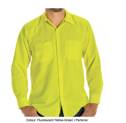 RED KAP® ENHANCED VISIBILITY LONG SLEEVE RIPSTOP WORK SHIRT - SY14-EHV