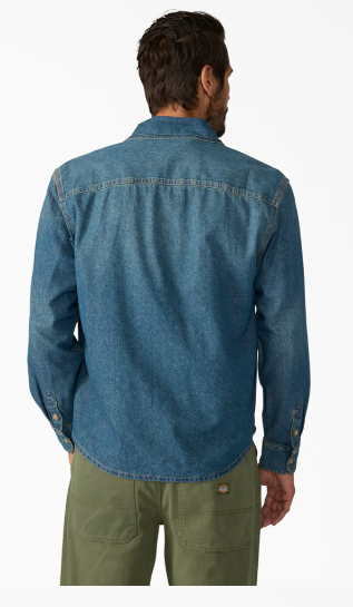 Dickies Lightweight Long Sleeve Denim Shirt