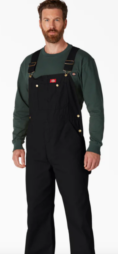 Dickies Classic Bib Overalls - Rinsed Black (RBK)