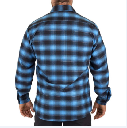 BIG BILL® Stretch Flannel Shirt - Royal Blue - 121ST