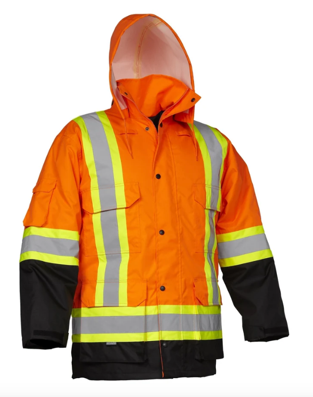Forcefield Hi Vis Safety Winter Cargo Parka 024-EN640R-XL