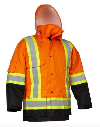 Forcefield Hi Vis Safety Winter Cargo Parka 024-EN640R-XL
