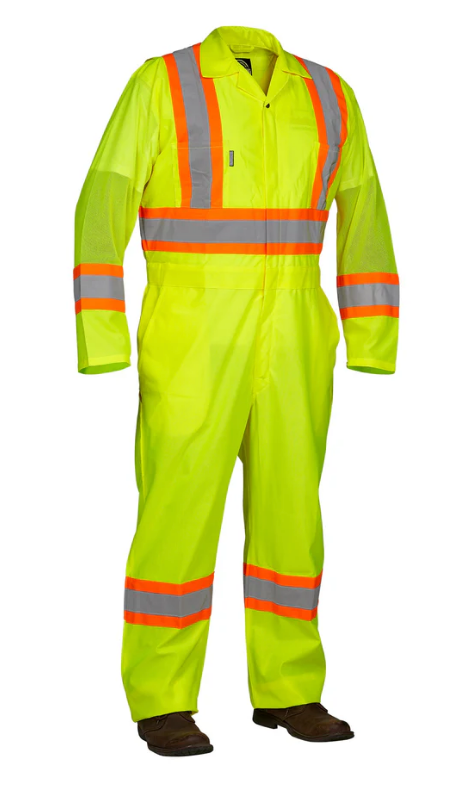 Forcefield Hi Vis Safety Flagger's Coverall, Unlined 024-771