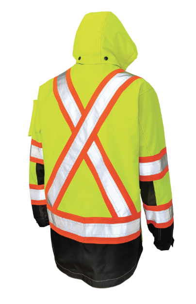 TOUGH DUCK RIPSTOP SAFETY HI-VIS SHELL JACKET - SJ28
