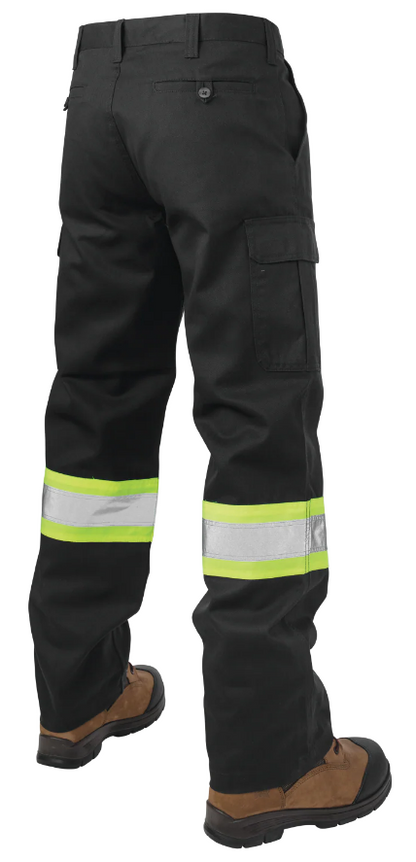 TOUGH DUCK RELAXED-FIT TWILL SAFETY CARGO UTILITY PANT - S607