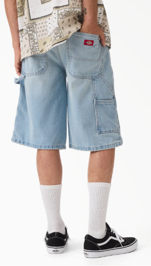 Dickies Worn In Relaxed Carpenter Denim Shorts, 13"