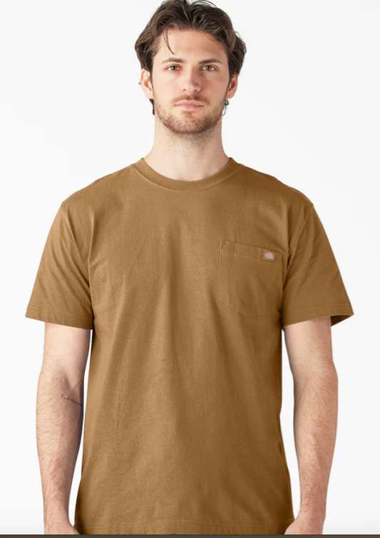 Dickies Heavyweight Short Sleeve Pocket T-Shirt - Brown Duck (BD) #WS450