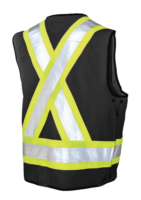 TOUGH DUCK POLY TWILL SURVEYOR SAFETY VEST - S313