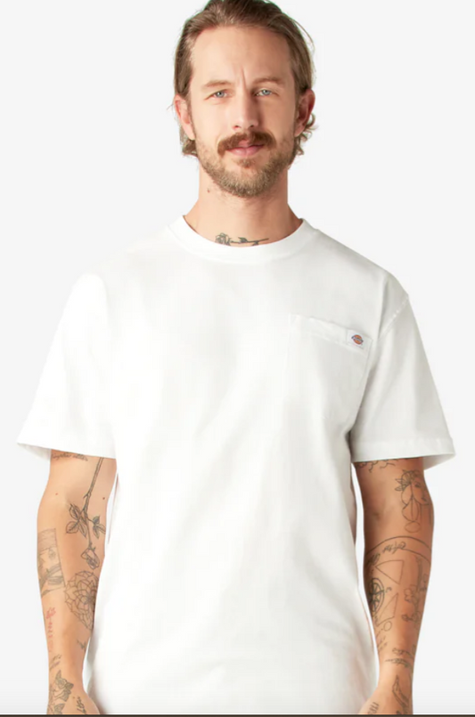 Dickies Heavyweight Short Sleeve Pocket T-Shirt - White (WH) #WS450
