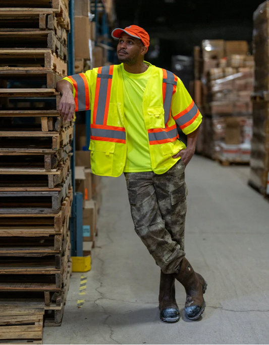 Forcefield Hybrid Traffic Vest Safety Shirt 022-TS288LY